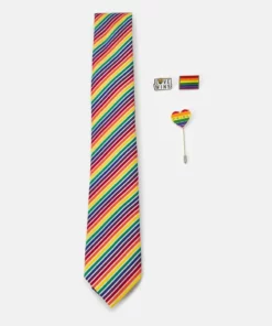 Pier One Uomo PRIDE RAINBOW PINS SET - Cravatta - Multi-coloured