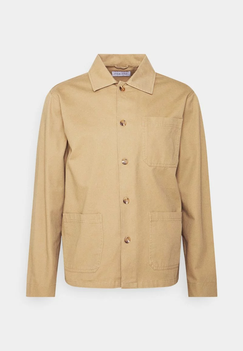Pier One Uomo Giacca Leggera - Tan 9 Pier One Uomo Giacca Leggera - Tan - immagine 7