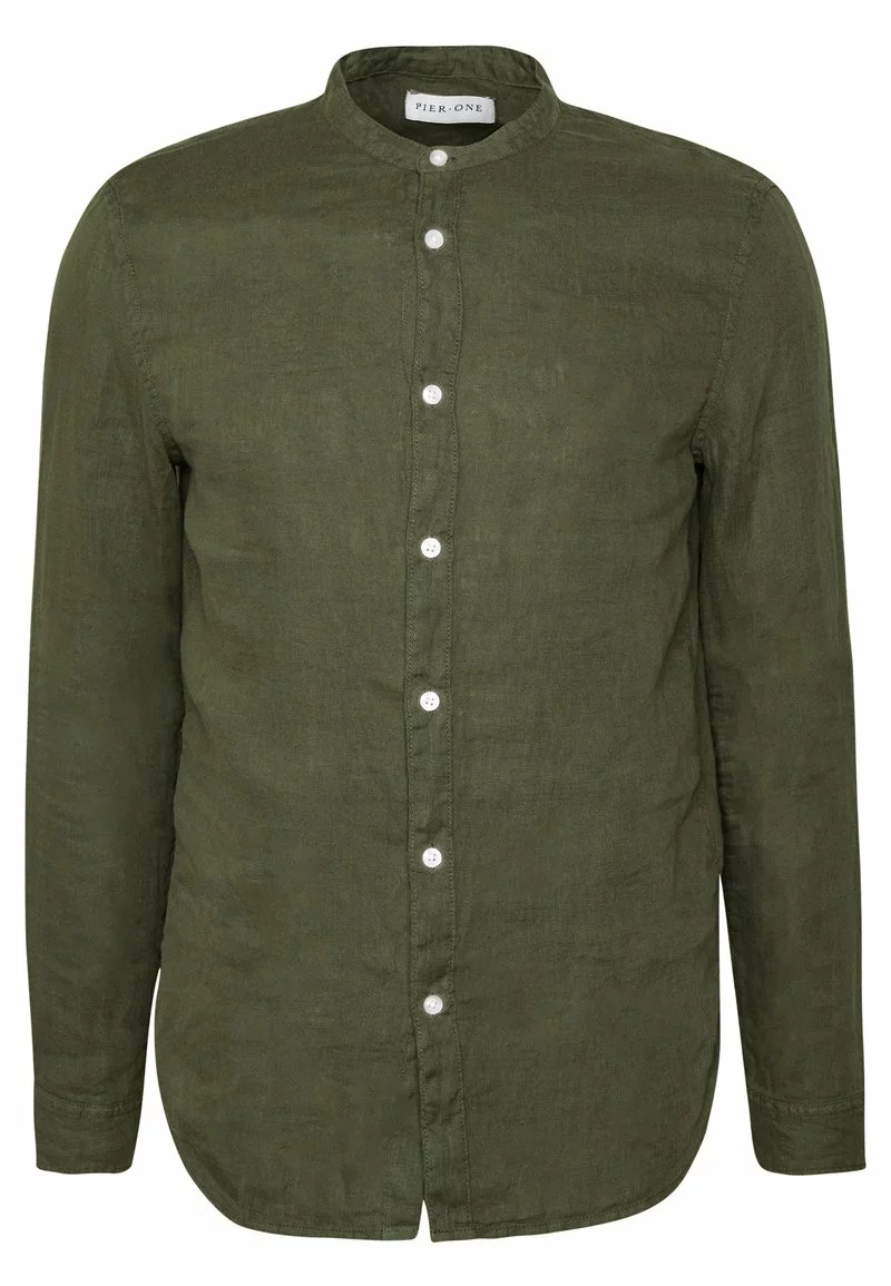 Pier One Uomo Camicia - Olive 7 Pier One Uomo Camicia - Olive - immagine 5