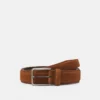 Pier One LEATHER UNISEX - Cintura - Cognac