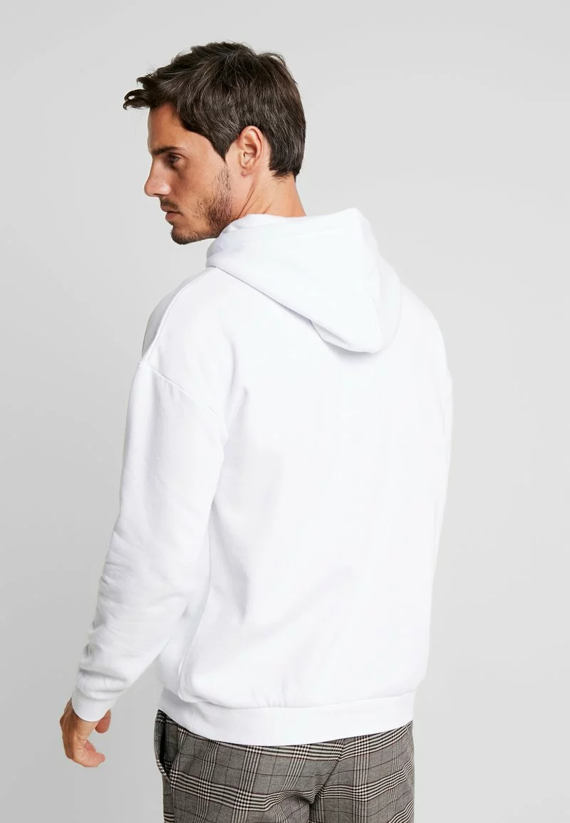 Pier One Uomo PLAIN SKATER HOODY - Felpa Con Cappuccio - White 5 Pier One Uomo PLAIN SKATER HOODY - Felpa Con Cappuccio - White - immagine 3