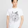 Pier One Uomo T-shirt Con Stampa - White