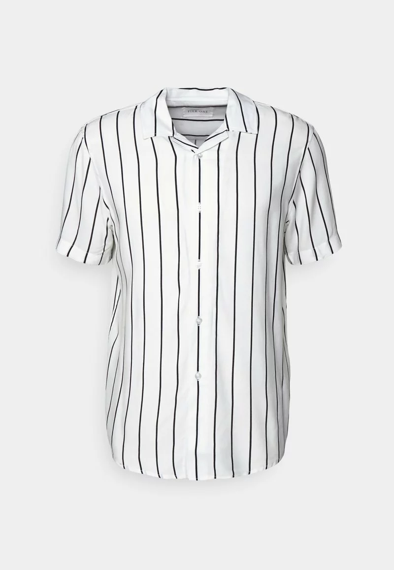 Pier One Uomo 2 PACK - Camicia - Black/white 10 Pier One Uomo 2 PACK - Camicia - Black/white - immagine 8