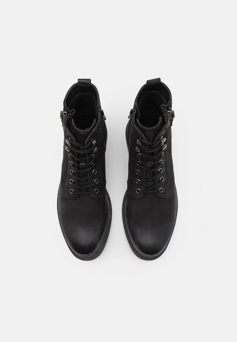 Pier One Uomo LEATHER - Stivaletti Stringati - Black 6 Pier One Uomo LEATHER - Stivaletti Stringati - Black - immagine 4