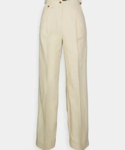 GANT Donna BLEND WIDE PANTS - Stoffhose - Desert Beige
