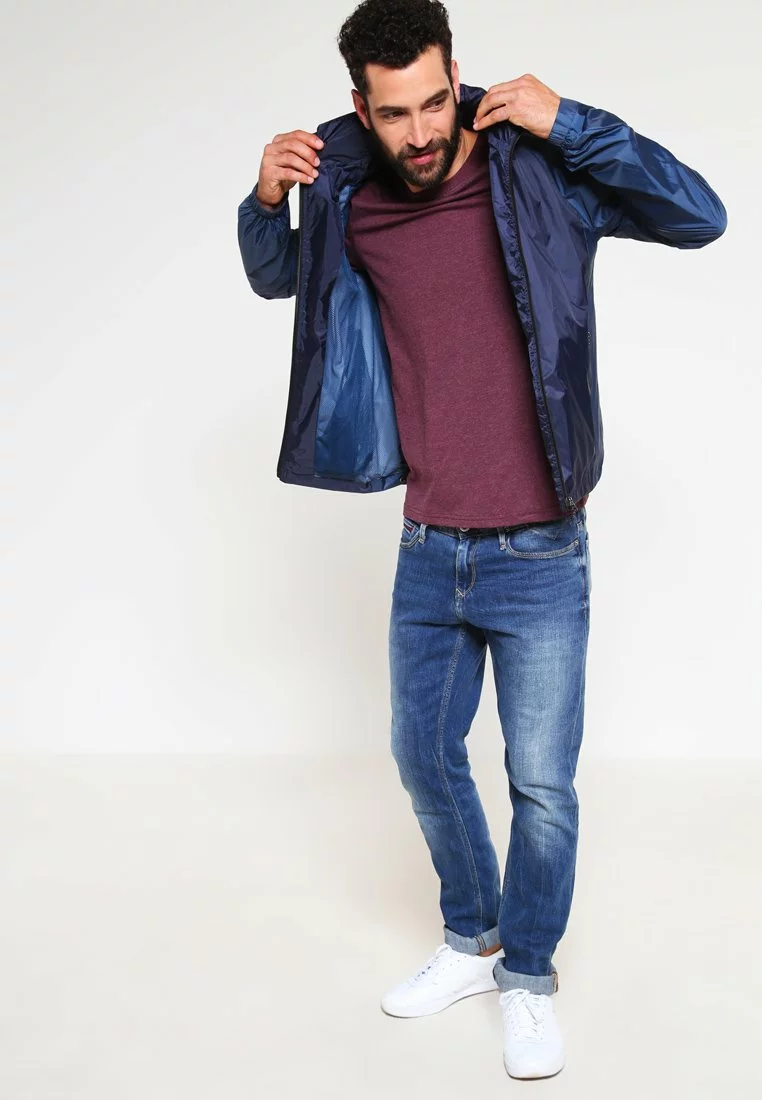 Pier One Uomo T-shirt Basic - Bordeaux Melange 4 Pier One Uomo T-shirt Basic - Bordeaux Melange - immagine 2