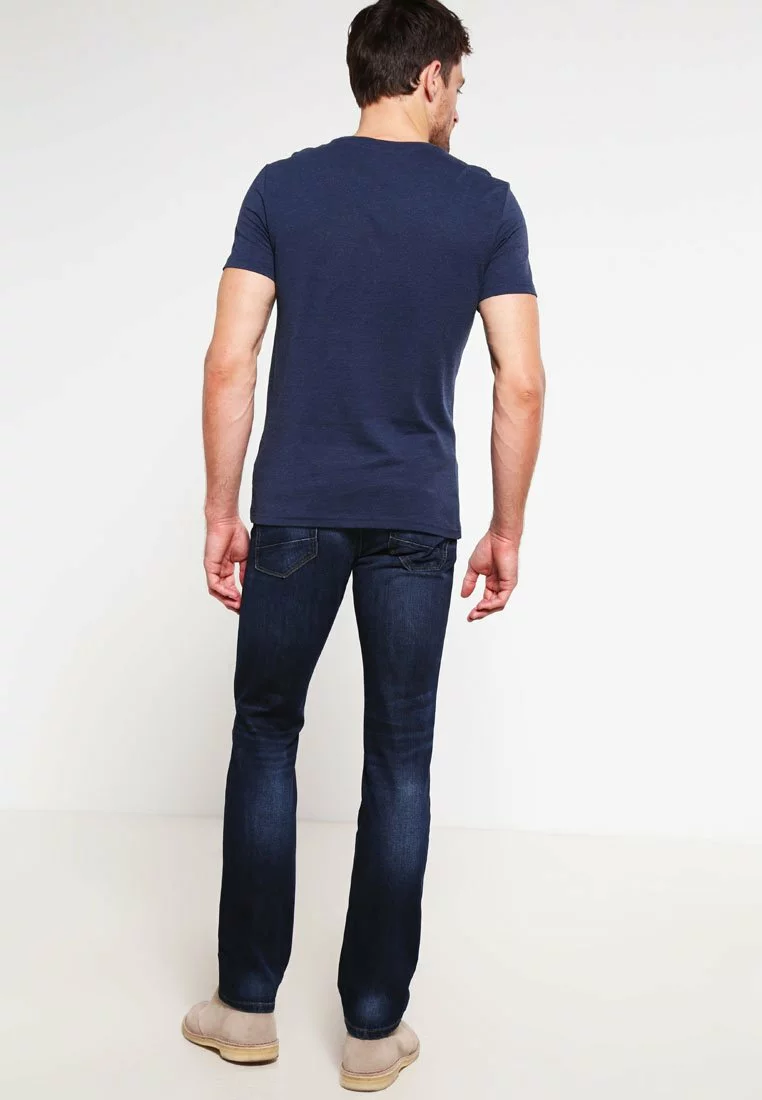 Pier One Uomo T-shirt Basic - Dark Blue Melange 5 Pier One Uomo T-shirt Basic - Dark Blue Melange - immagine 3