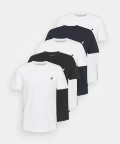 Pier One Uomo WITH BIRD STRAIGHT 5 PACK - T-shirt Basic - White/black/dark Blue 16 Pier One Uomo WITH BIRD STRAIGHT 5 PACK - T-shirt Basic - White/black/dark Blue -Moda Perfetta 8041bfdceeaa4d4a9a850e92a8c64783