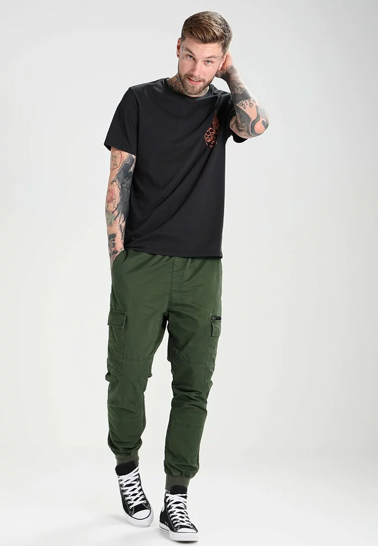 Pier One Uomo Pantaloni Cargo - Dark Green 4 Pier One Uomo Pantaloni Cargo - Dark Green - immagine 2