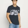 Pier One Uomo T-shirt Con Stampa - Dark Blue