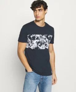 Pier One Uomo T-shirt Con Stampa - Dark Blue