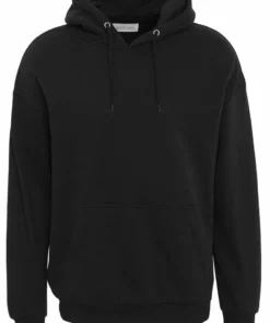 Pier One Uomo PLAIN SKATER HOODY - Felpa Con Cappuccio - Black -Moda Perfetta 8417dc6903a04cd3945380823e569386
