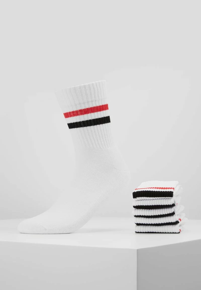 Pier One Uomo 5 PACK - Calze - White/red/black 3 Pier One Uomo 5 PACK - Calze - White/red/black