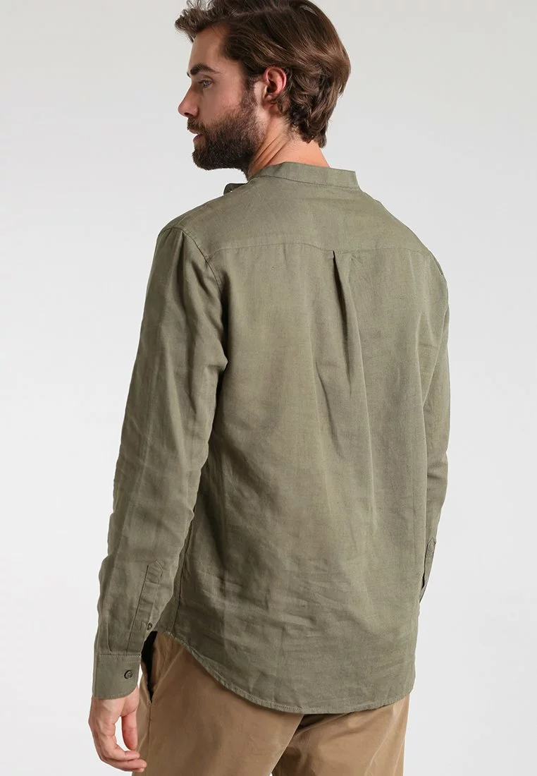 Pier One Uomo Camicia - Khaki 5 Pier One Uomo Camicia - Khaki - immagine 3