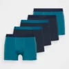 Pier One Uomo 5 PACK - Culotte - Dark Blue/teal