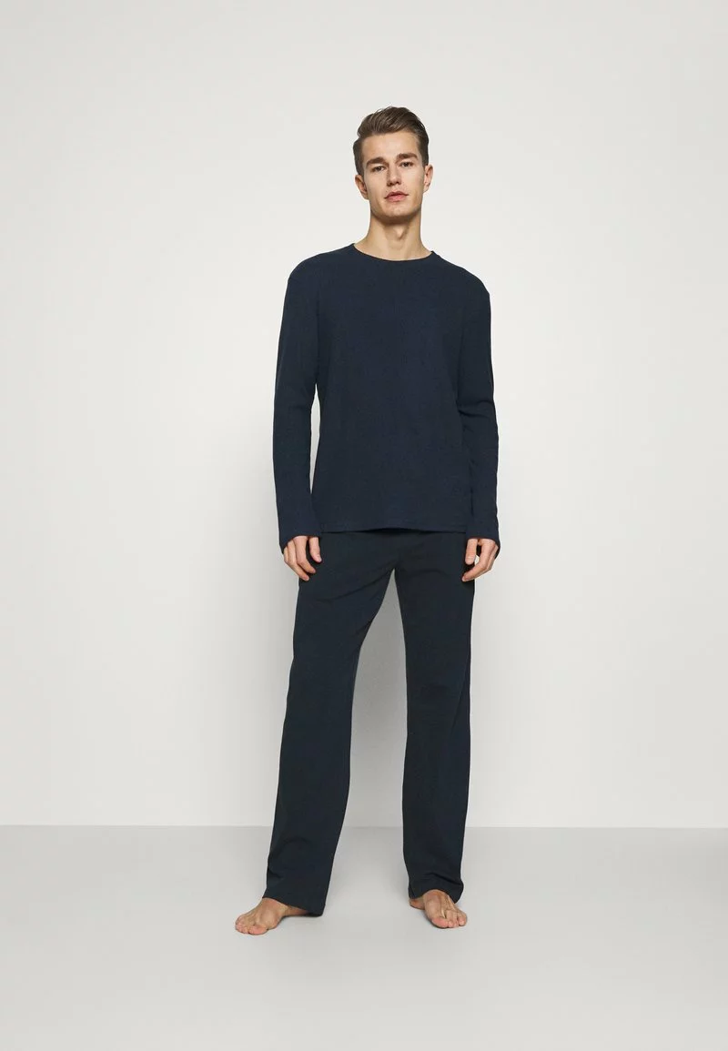 Pier One Uomo RIBBED LOUNGE TOP - Maglia Del Pigiama - Dark Blue 4 Pier One Uomo RIBBED LOUNGE TOP - Maglia Del Pigiama - Dark Blue - immagine 2