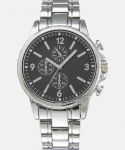 Pier One UNISEX - Orologio - Silver-coloured/black