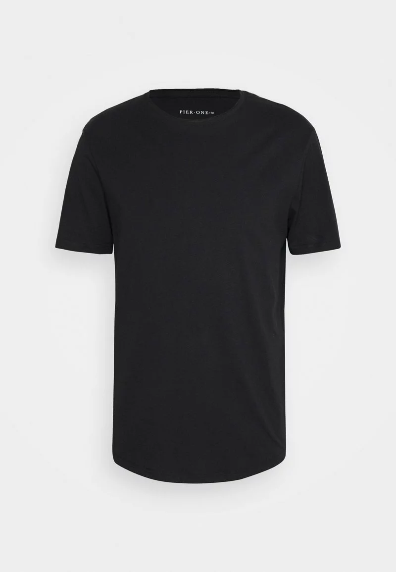 Pier One Uomo 2 PACK - T-shirt Basic - Black/khaki 5 Pier One Uomo 2 PACK - T-shirt Basic - Black/khaki - immagine 3