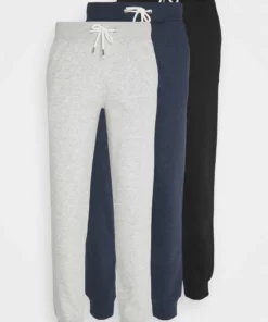 Pier One Uomo 3 PACK - Pantaloni Sportivi - Mottled Light Grey/mottled Dark Blue/black -Moda Perfetta 8c3338d4b3e5412990c15e9a08401e37