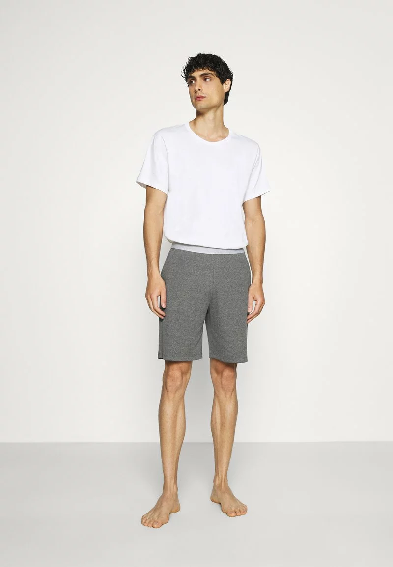 Pier One Uomo LOUNGE HENLEY SHORTS - Pantaloni Del Pigiama - Mottled Dark Grey 4 Pier One Uomo LOUNGE HENLEY SHORTS - Pantaloni Del Pigiama - Mottled Dark Grey - immagine 2