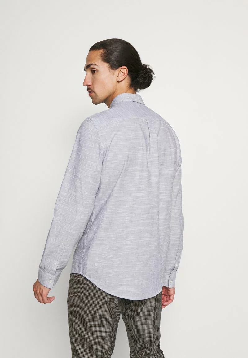 Pier One Uomo Camicia - Mottled Light Blue 5 Pier One Uomo Camicia - Mottled Light Blue - immagine 3