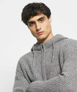 Pier One Uomo Cardigan - Mottled Light Grey