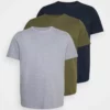 Pier One Uomo 3 PACK - T-shirt Basic - Olive/dark Blue/grey 2 Pier One Uomo 3 PACK - T-shirt Basic - Olive/dark Blue/grey -Moda Perfetta 8e34b694e4b043b7b1f0bc443c7d5f3f