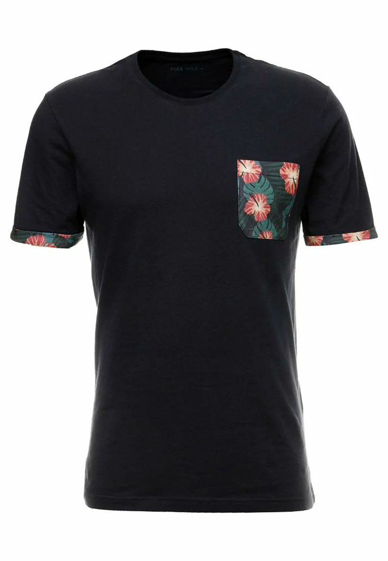 Pier One Uomo T-shirt Con Stampa - Dark Blue 6 Pier One Uomo T-shirt Con Stampa - Dark Blue - immagine 4