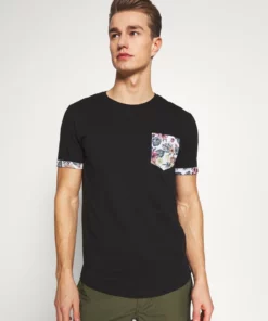 Pier One Uomo T-shirt Con Stampa - Black