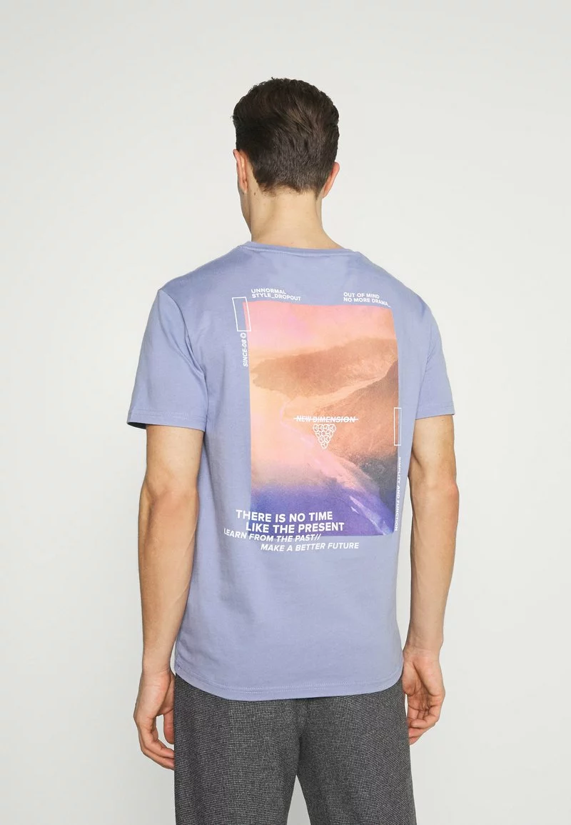 Pier One Uomo T-shirt Con Stampa - Blue 3 Pier One Uomo T-shirt Con Stampa - Blue