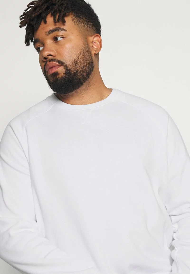 Pier One Uomo BIG CREW NECK 2PACK - Felpa - Black/white 7 Pier One Uomo BIG CREW NECK 2PACK - Felpa - Black/white - immagine 5