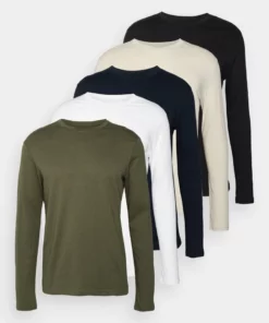 Pier One Uomo 5 PACK - Maglietta A Manica Lunga - Blue/white/beige/olive 16 Pier One Uomo 5 PACK - Maglietta A Manica Lunga - Blue/white/beige/olive -Moda Perfetta 946c941ae0e947a999397bec98f5181f