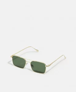 Pier One UNISEX - Occhiali Da Sole - Gold-coloured/green