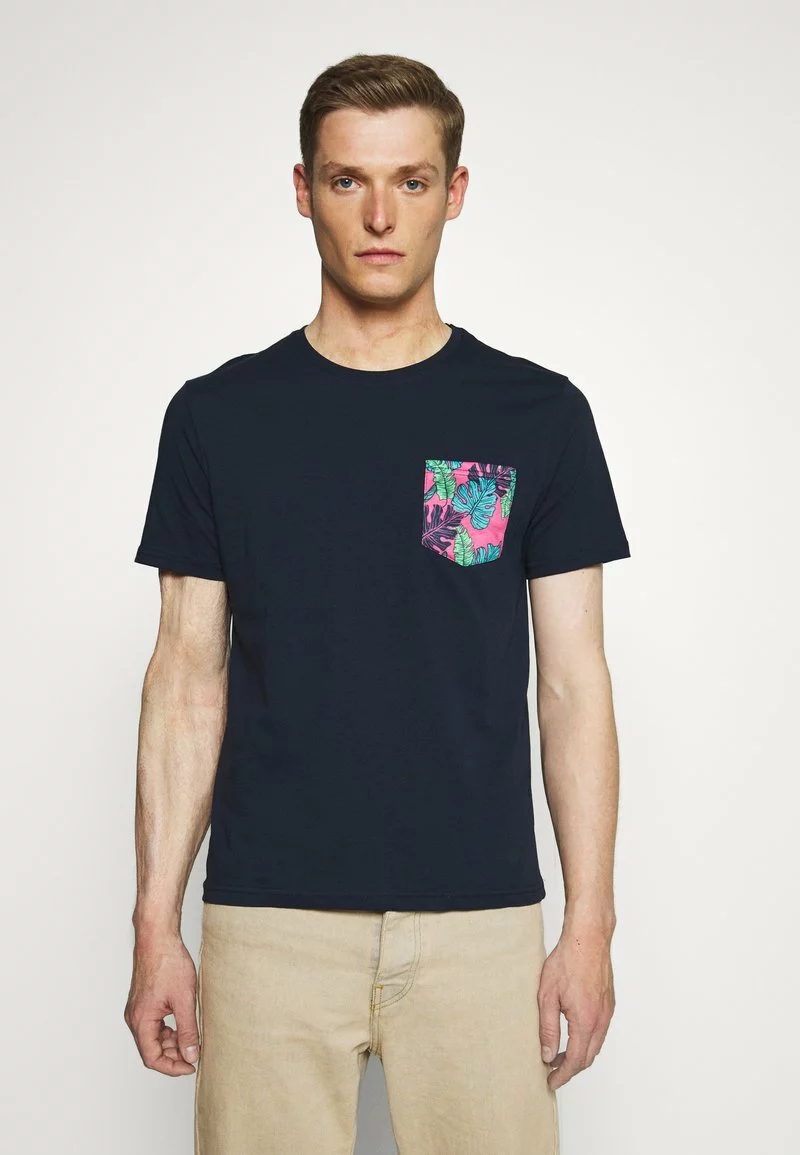 Pier One Uomo T-shirt Con Stampa - Dark Blue 3 Pier One Uomo T-shirt Con Stampa - Dark Blue