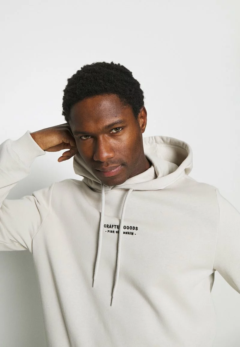 Pier One Uomo Felpa Con Cappuccio - Beige 6 Pier One Uomo Felpa Con Cappuccio - Beige - immagine 4