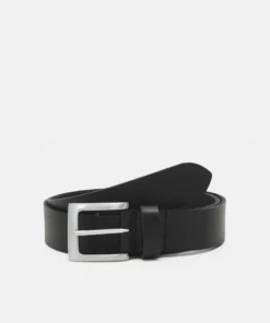 Pier One Uomo LEATHER - Cintura - Black