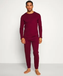 Pier One Uomo 2 PACK - Pantaloni Del Pigiama - Dark Blue/bordeaux