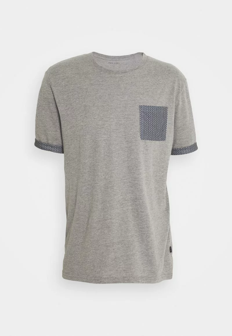 Pier One Uomo T-shirt Con Stampa - Mottled Grey 7 Pier One Uomo T-shirt Con Stampa - Mottled Grey - immagine 5