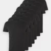 Pier One Uomo 7 PACK - T-shirt Basic - Black 1 Pier One Uomo 7 PACK - T-shirt Basic - Black -Moda Perfetta 9d043fa87e4c481f853c6645808423c9