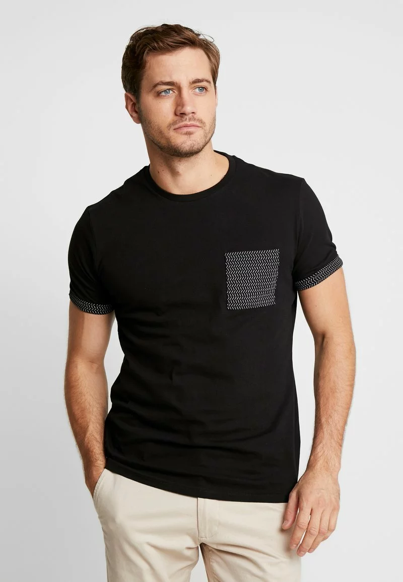 Pier One Uomo T-shirt Con Stampa - Black 3 Pier One Uomo T-shirt Con Stampa - Black