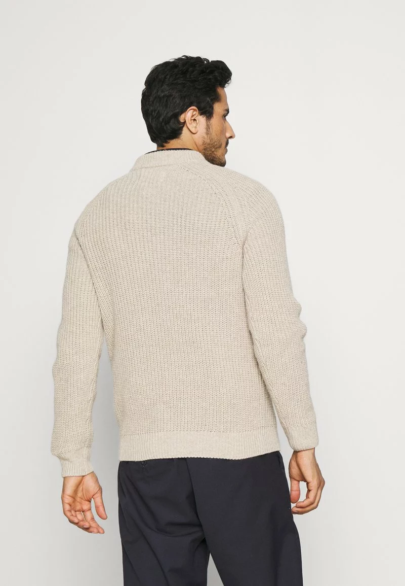 Pier One Uomo CHUNKY MOCKNECK JUMPER - Maglione - Mottled Beige 5 Pier One Uomo CHUNKY MOCKNECK JUMPER - Maglione - Mottled Beige - immagine 3