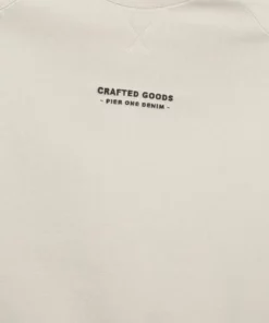 Pier One Uomo CRAFTED GOODS CREW - Felpa - Off-white 11 Pier One Uomo CRAFTED GOODS CREW - Felpa - Off-white -Moda Perfetta a069395134564dacb80f80f2885e14b7