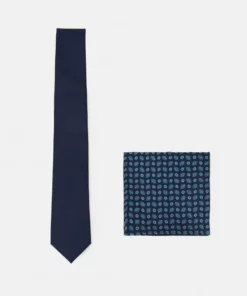 Pier One Uomo SET - Cravatta - Dark Blue