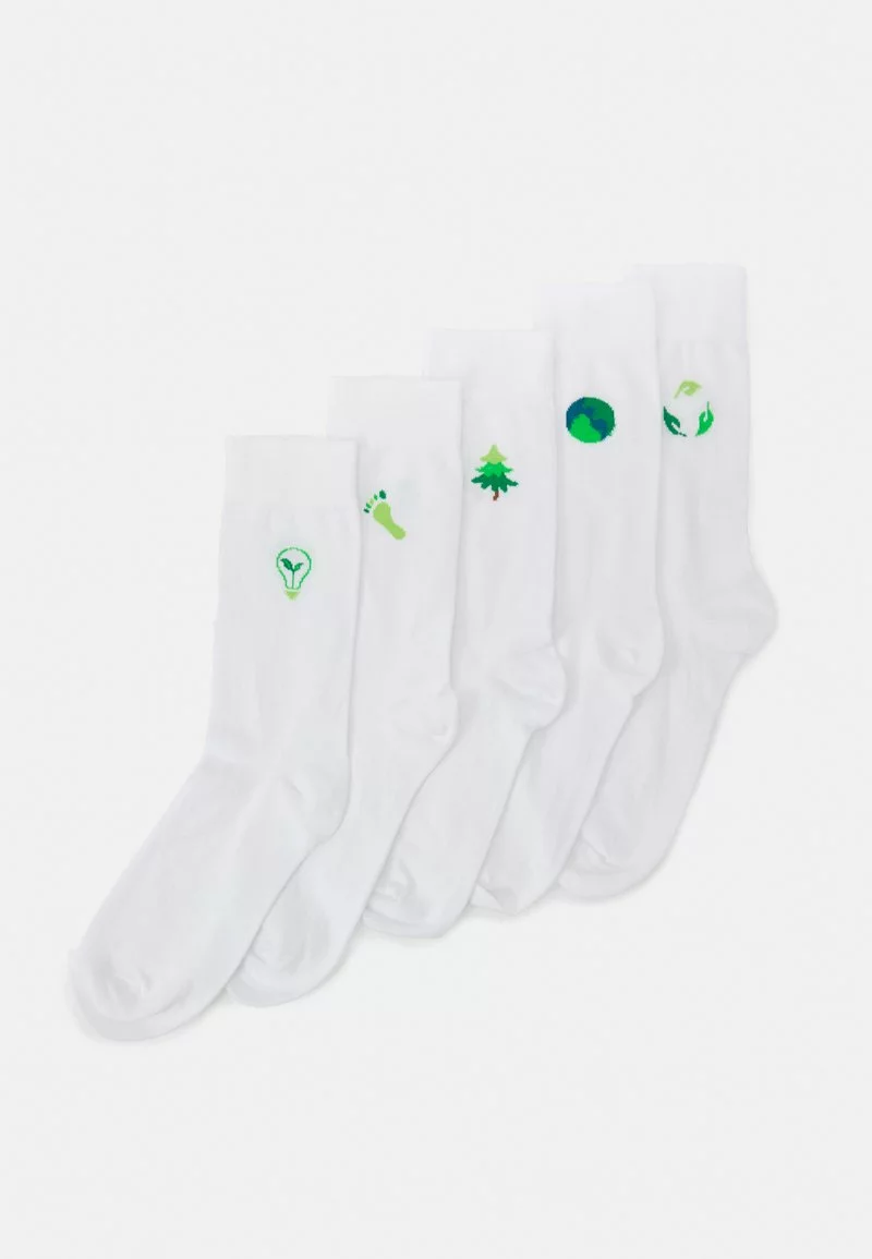Pier One Uomo 5 PACK - Calze - White 3 Pier One Uomo 5 PACK - Calze - White