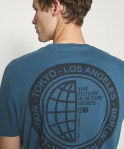 Pier One Uomo T-shirt Con Stampa - Blue -Moda Perfetta a4c920d0a92d47a3b9541a79e5c59122