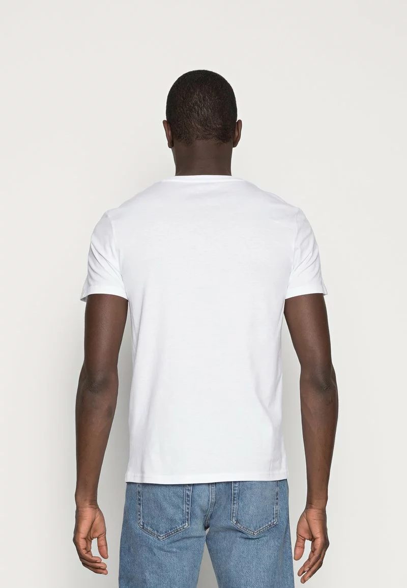 Pier One Uomo 5 PACK - T-shirt Basic - White 5 Pier One Uomo 5 PACK - T-shirt Basic - White - immagine 3