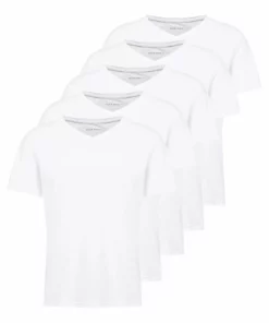 Pier One Uomo 5 PACK - T-shirt Basic - White 10 Pier One Uomo 5 PACK - T-shirt Basic - White -Moda Perfetta aaec20eea5684fdcadc437e90f270976