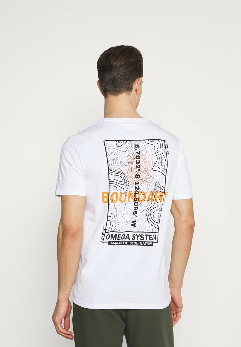 Pier One Uomo T-shirt Con Stampa - White 5 Pier One Uomo T-shirt Con Stampa - White - immagine 3