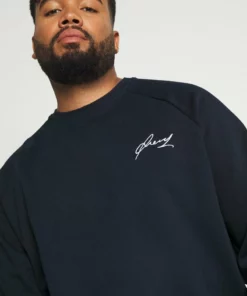 Pier One Uomo BIGBIG BASIC SCRIPT CREW - Felpa - Dark Blue -Moda Perfetta ab8af1cee3d943b1a8fc586226466fe0