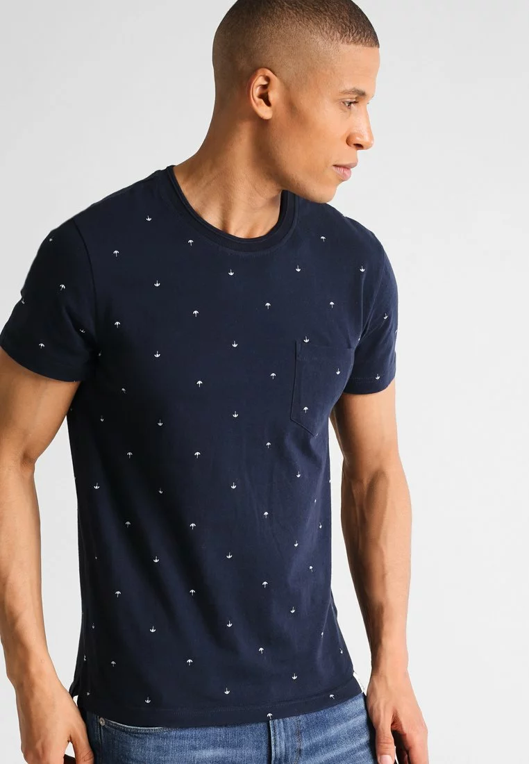 Pier One Uomo T-shirt Con Stampa - Navy 3 Pier One Uomo T-shirt Con Stampa - Navy